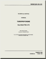 Allison T56-A-7A Aircraft Engine Overhaul Manual - 02B-5DA-503