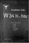 Junkers Ju W 34 hi und hau   Aircraft Illustrated parts Catalog Manual ,   Ersatzteil-liste, 142 pages ,  1938 - (German Language)