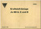 Junker JU 88 A,  C and D   Aircraft  Fuel System Manual ,  Kraftstoff-Anlage - 34 pages  (German Language), 1940