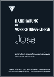 Junker JU 88 A-1 und A-4    Aircraft  Device Theory  Manual - Vorrichtungsleheren - (German Language), 1940