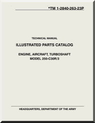 Allison 250 C30 R / 3 Aircraft Engine Parts Manual - 1-2840-263-23P