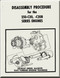 Allison 250 - C20   Aircraft Engine Disassembly Procedures Manual  ( English Language )