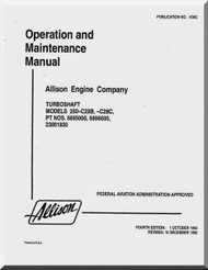 Allison 250 -C28 B , C Operation and Maintenenace Manual  ( English Language )-