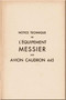 Caudron C445  Aircraft Technical Manual for Messier Equipment Installed  (French Language) -