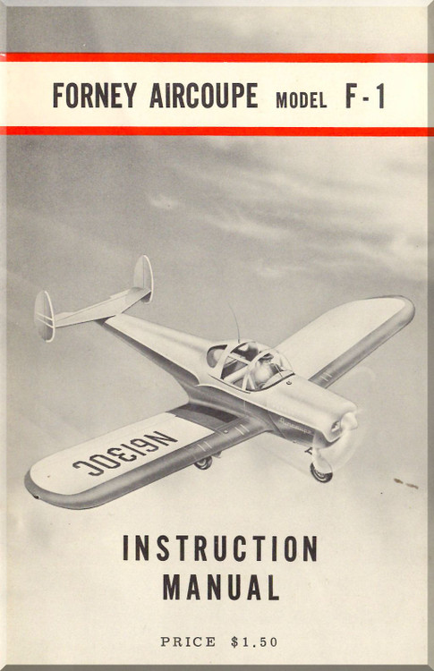 Erco Ercoupe Forney F-1A Aircoupe Aircraft Instructions Manual
