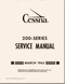 Cessna 200 Series Aircraft Service Manual  , 1965