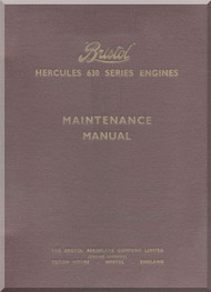 Bristol Hercules 630  Aircraft Engine Maintenance Manual  ( English Language 