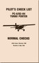 Pilatus PC-6  B2-H4 " Turbo Porter "  Aircraft  Pilot's Check List   Manual - 1992   (English Language)