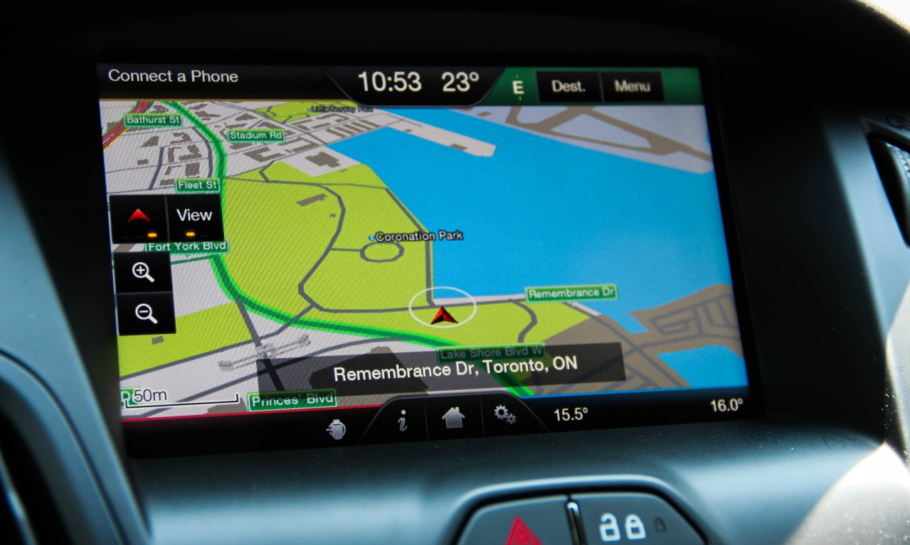 ... 2012 2013 2014 2015 Ford Focus Navigation Kit for MyFord Touch Systems  - Installed View ...