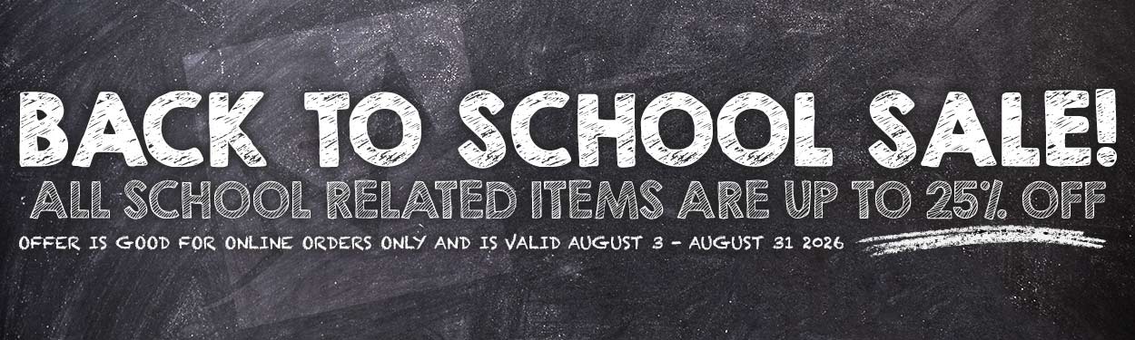 back to school sale 25% off