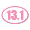 13.1 half marathons are the fastest growing race.  It is challenging and a great way to begin your training for marathons. Celebrating with this pink 13.1 oval magnet is a great way to show people your accomplishment!