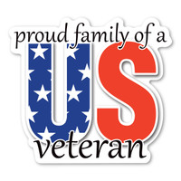Proud Family Of A US Veteran Magnet