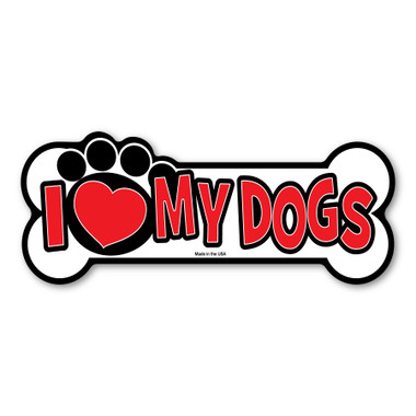 Your dogs are special. Show your love for your most loyal friends with this fun doggie bone-shaped magnet.