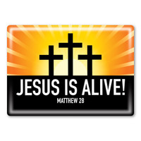 Jesus is Alive! Rectangle Magnet Button