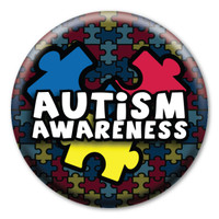 Autism Awareness Circle Button