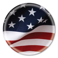 American Flag Circle Button