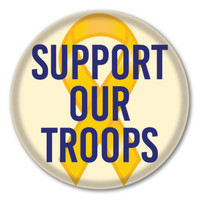 Support Our Troops Circle Button