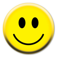 Smiley Face Circle Button