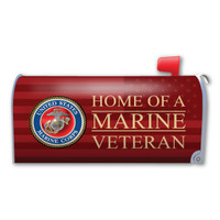 Home Of A Marine Veteran Mailbox Cover Magnet