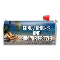 Sandy Beaches and Summer Breezes Mailbox Cover Magnet