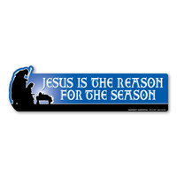 Jesus Is the Reason For the Season Large Bumper Strip Magnet