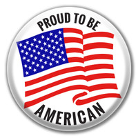 Proud to be American Button