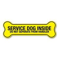 Service Dog Inside Yellow Bone Magnet