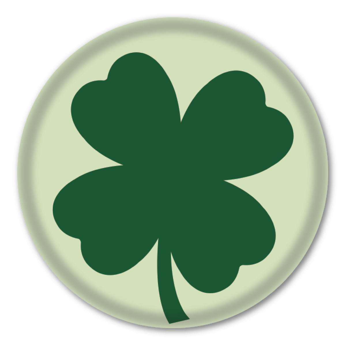 Shamrock Circle Button | Magnet America