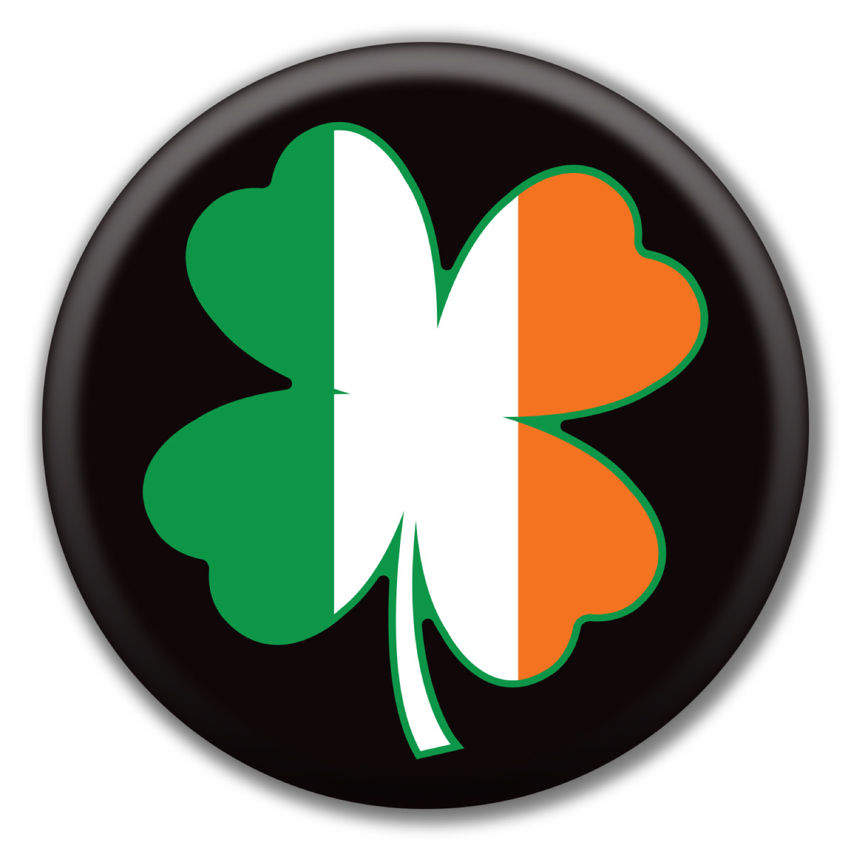 Circles with four-leaf clover