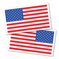 American Flag/Reversed Flag Rectangle Magnet Pack