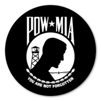 POW*MIA Large Seal Sticker