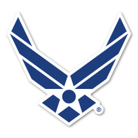 Blue And White Air Force Wings Magnet