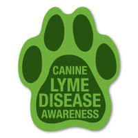 Canine Lyme Disease Awareness Paw Magnet
