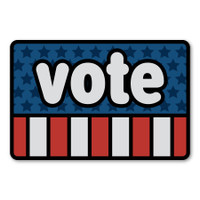 Vote Rectangle Sticker