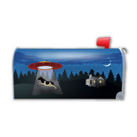 UFO Cow Abduction Mailbox Cover Magnet