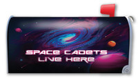 Space Cadets Live Here Mailbox Cover Magnet