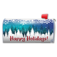 Snowy Happy Holiday Mailbox Cover Magnet