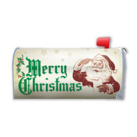 Tan Merry Christmas Mailbox Cover Magnet