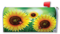 Sunflower with Labybugs Mailbox Cover Magnet