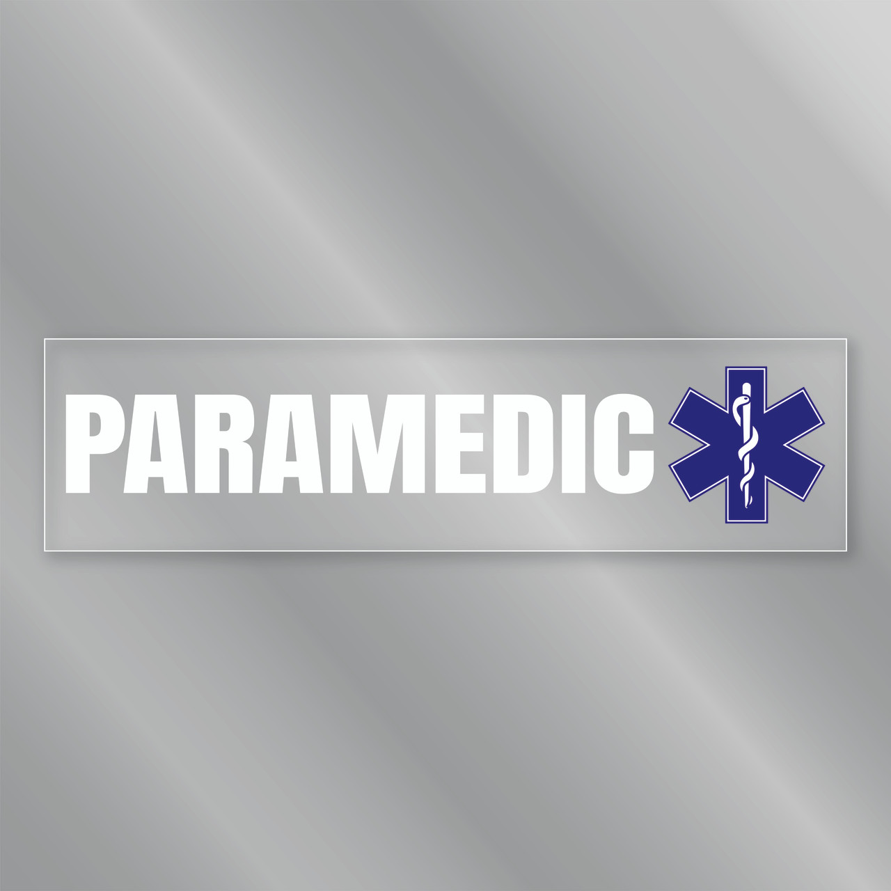 k*a様 NCT127 マーク　フリスビー Paramedic with EMS Star of Life Rectangle Front Static Cling
