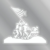 Iwo Jima Small Clear Sticker