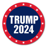 Trump 2024 Circle Sticker