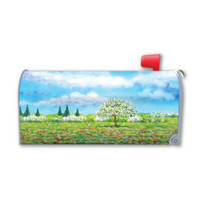Seasons Field with Tree Spring Mailbox Cover Magnet