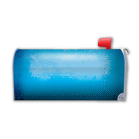 Blue Metal Design Mailbox Cover Magnet