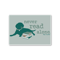 Never Read Alone Rectangle Button
