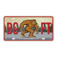 Bigfoot License Plate Sticker