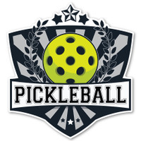 Pickleball Emblem Sticker