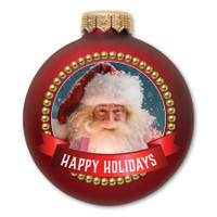 Happy Holidays Santa Claus Ornament Magnet