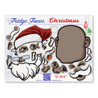 Santa Claus Fridge Face Pack 2 Magnet