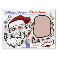 Santa Claus Fridge Face Pack 1 Magnet